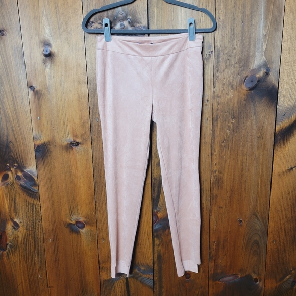 NWT Dusty Pink Vegan Microsuede Leggings - Picture 4 of 15